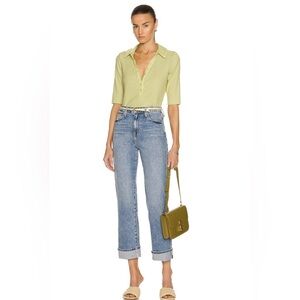 Jonathan Simkhai Laurel Canyon High Rise Cropped Ankle Boot Jeans Size 24
